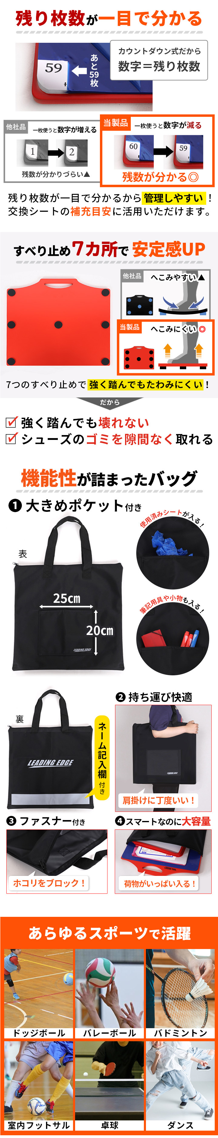 シューダスター シューグリップ 粘着シート