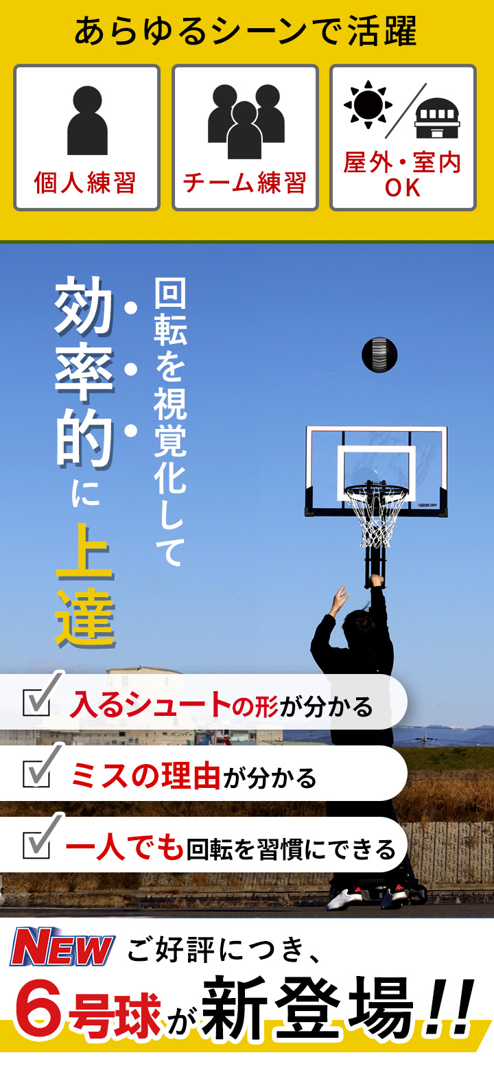 シュート練習 バスケットボール